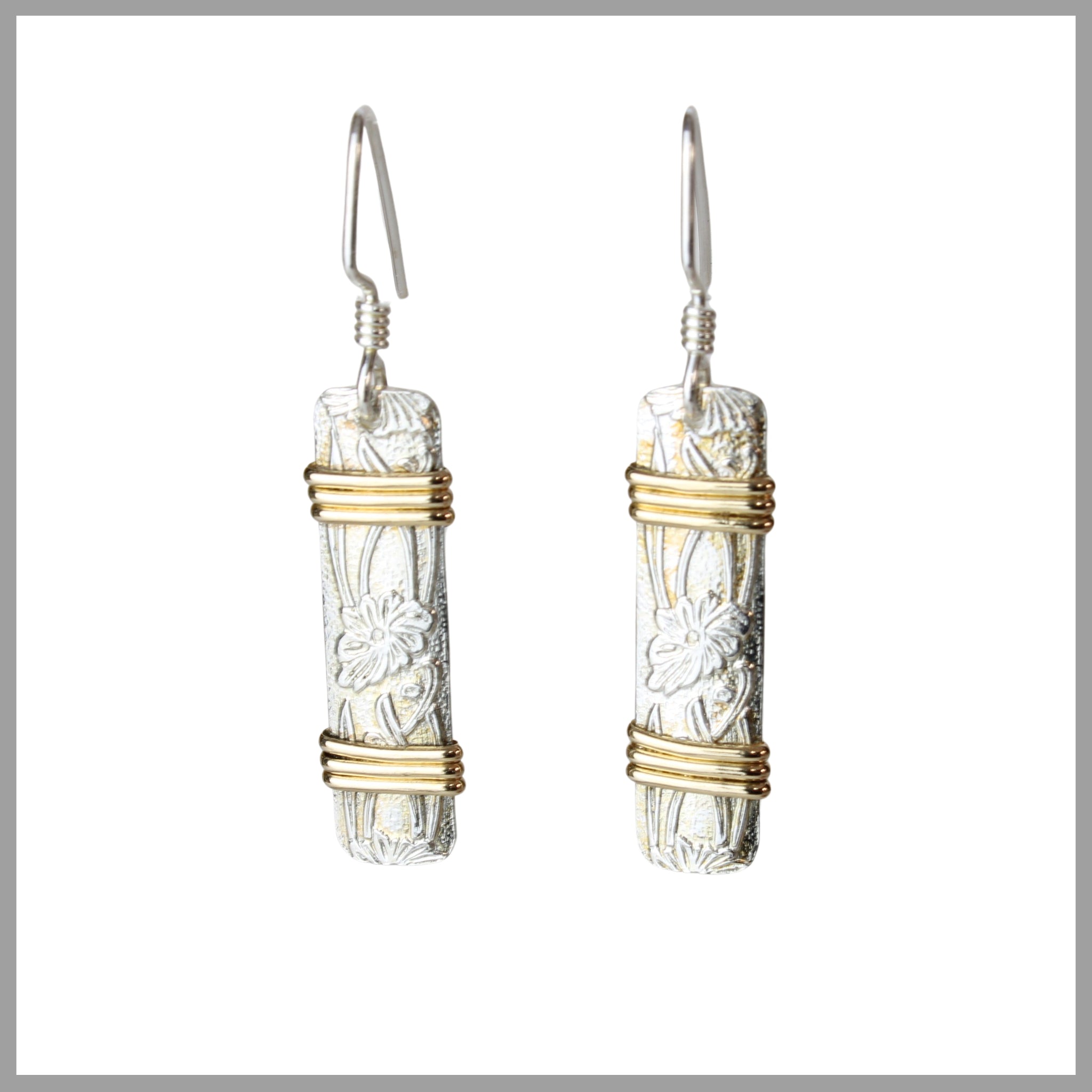 Deco Gold Wrapped Earrings
